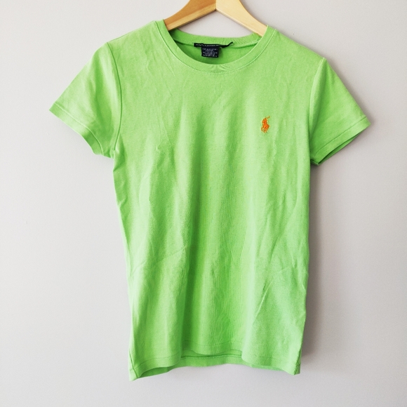 Ralph Lauren Tops - Ralph Lauren Sport Lime Green Logo Tee